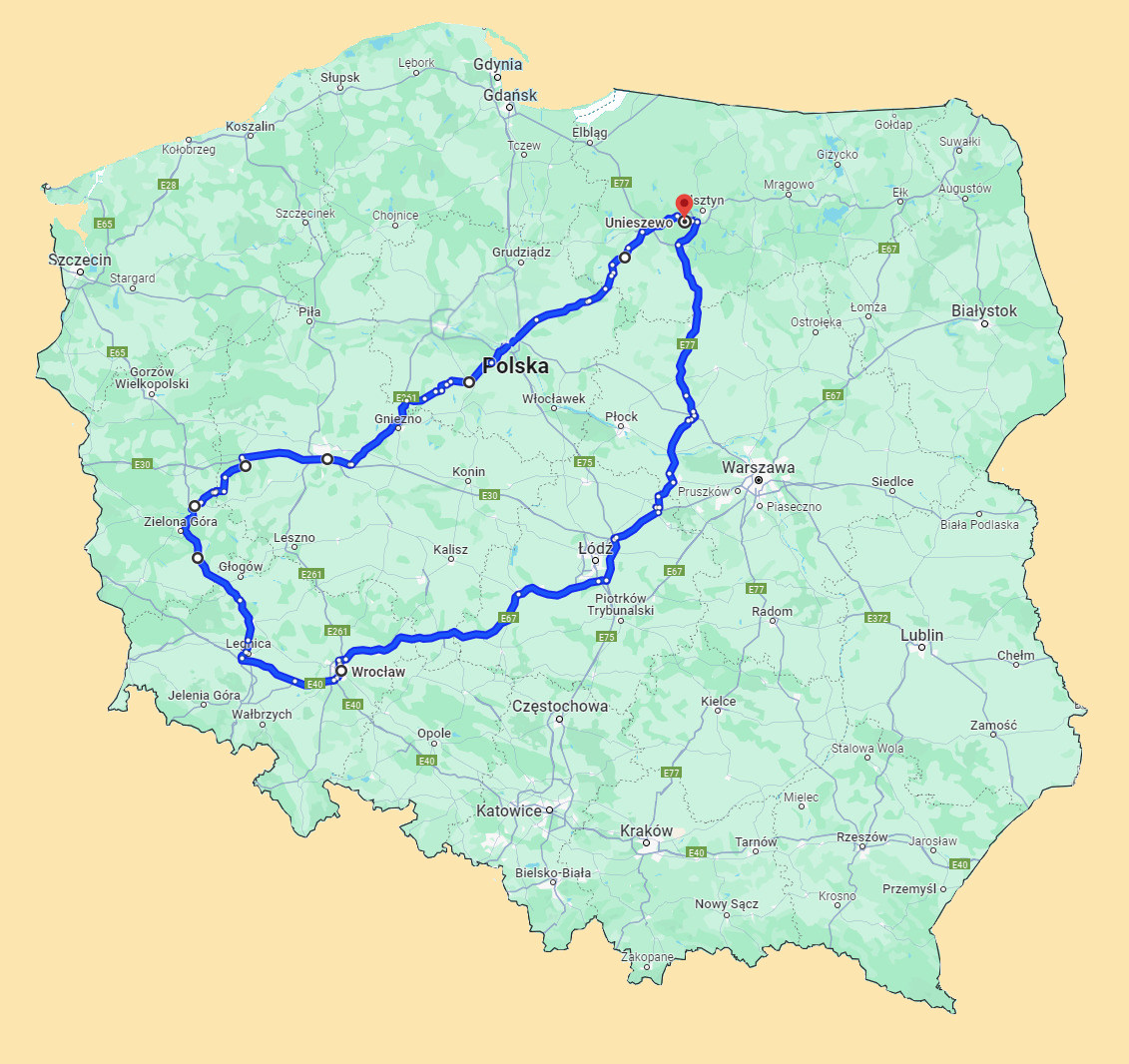 mapa trasa